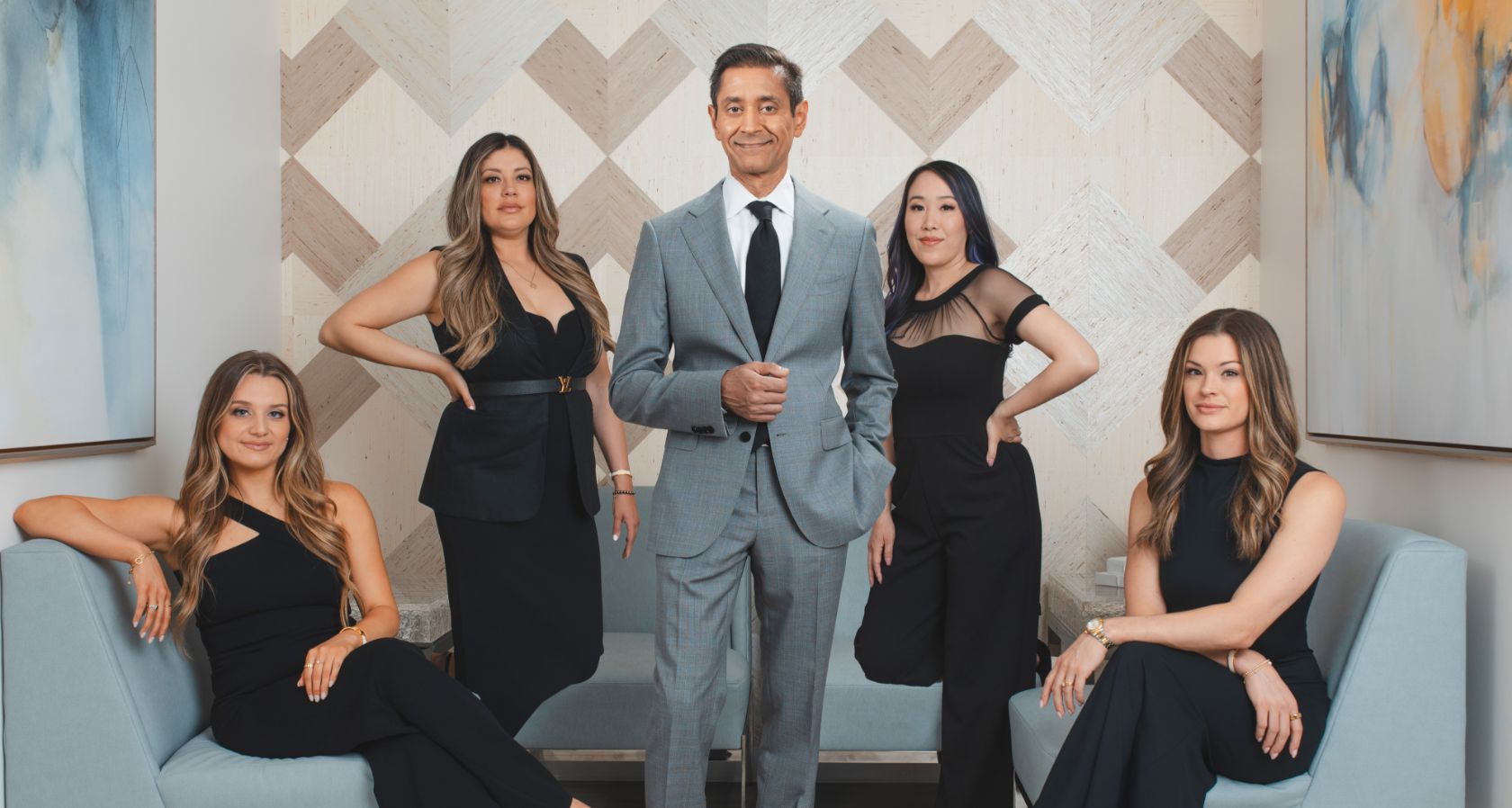 Dr Savalia and staff